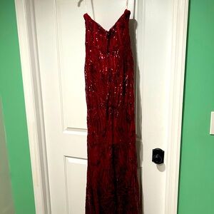 Lina Signature Red Sequin Dress